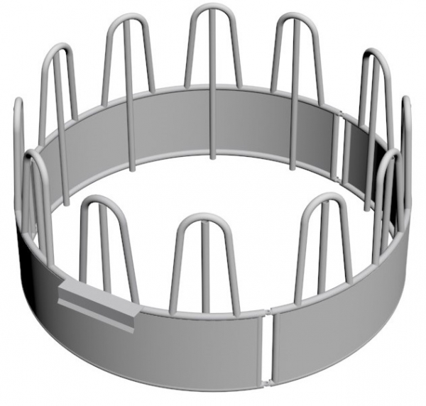 Râtelier circulaire pour bovins et équins - 12 places